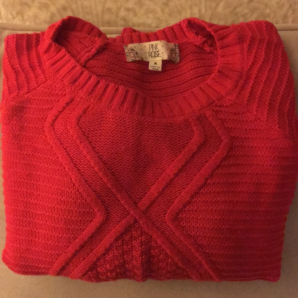 Pink Rose Sweater